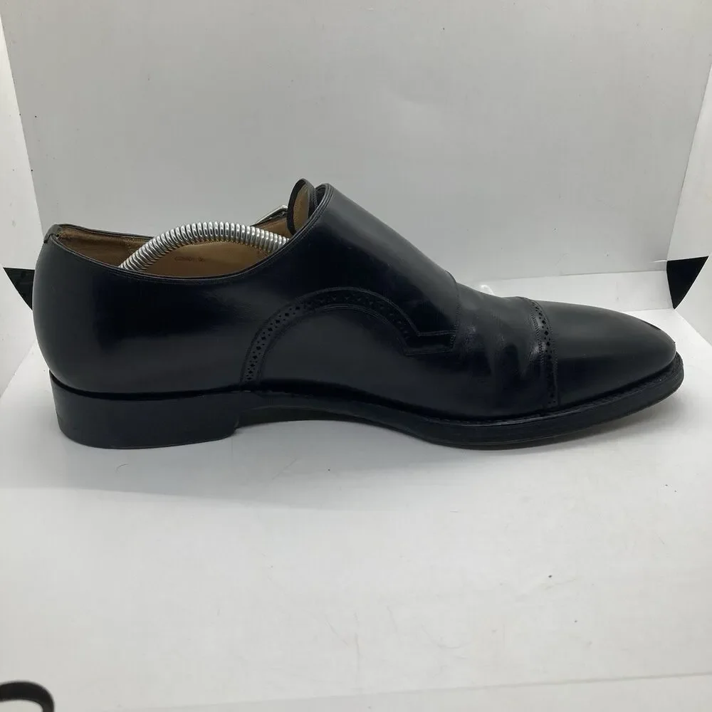 BALLY SCRIBE DOUBLE MONK STRAP Black Mens 9.5 DRESS SHOES